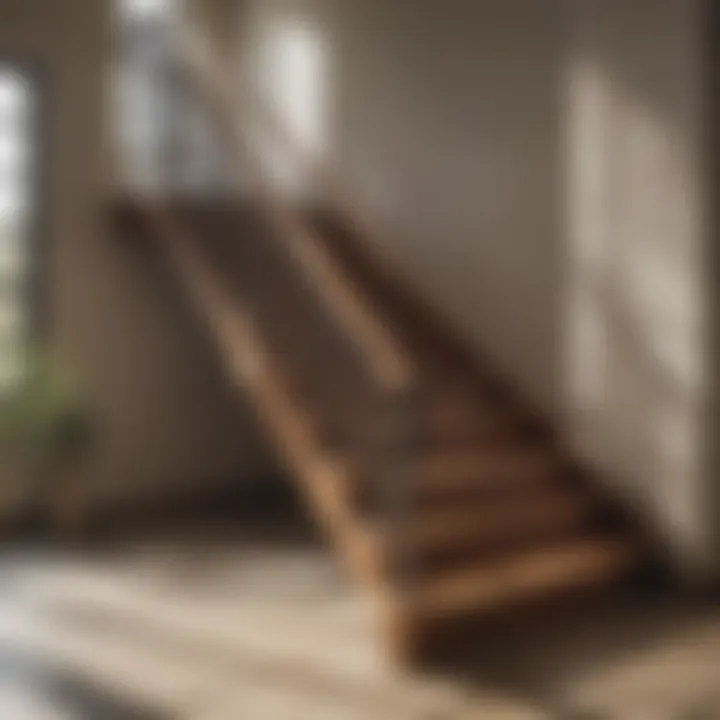 Illustration of selecting high-quality stair frame materials