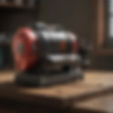 Compact Design of a Small Belt Sander Compact small belt sander showcasing its design