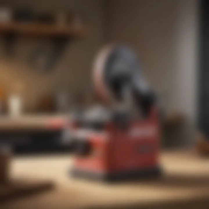 Ergonomic design of a small belt sander in use