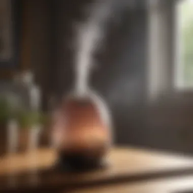 Compact humidifier in a small room