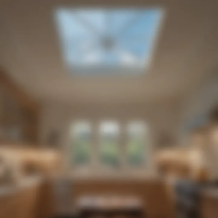 Aesthetic Appeal of Skylight Covers Aesthetic design features of a 24x24 skylight cover in interior setting