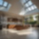 Natural Light Enhancement with Skylight Covers Elegant 24x24 skylight cover enhancing natural light in a modern home