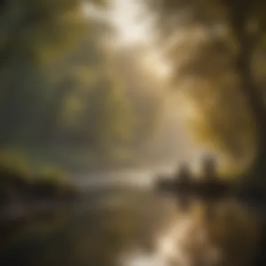 Exploring Techniques: The Artistry of Angling Diverse fishing techniques being demonstrated on a riverbank.