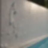 Application Techniques of Pool Wall Foam Bond Spray Adhesive Detailed view of pool wall foam bond spray adhesive application