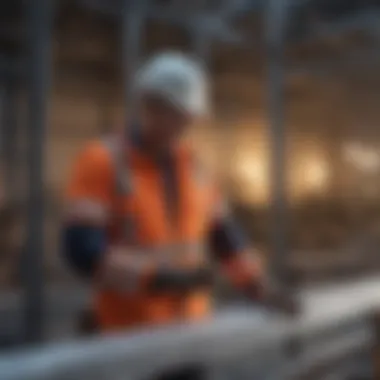 Clear plastic edge protectors for construction sites