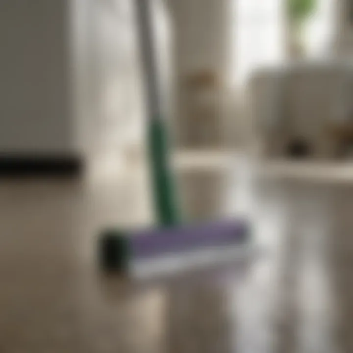 Sleek design of Swiffer Wet Jet on display