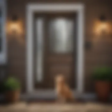 Convenient Access for Pets in Stylish Storm Door
