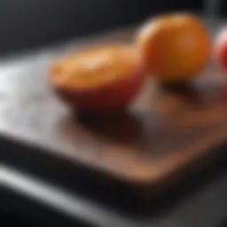 Sleek plastic cutting board with precision design