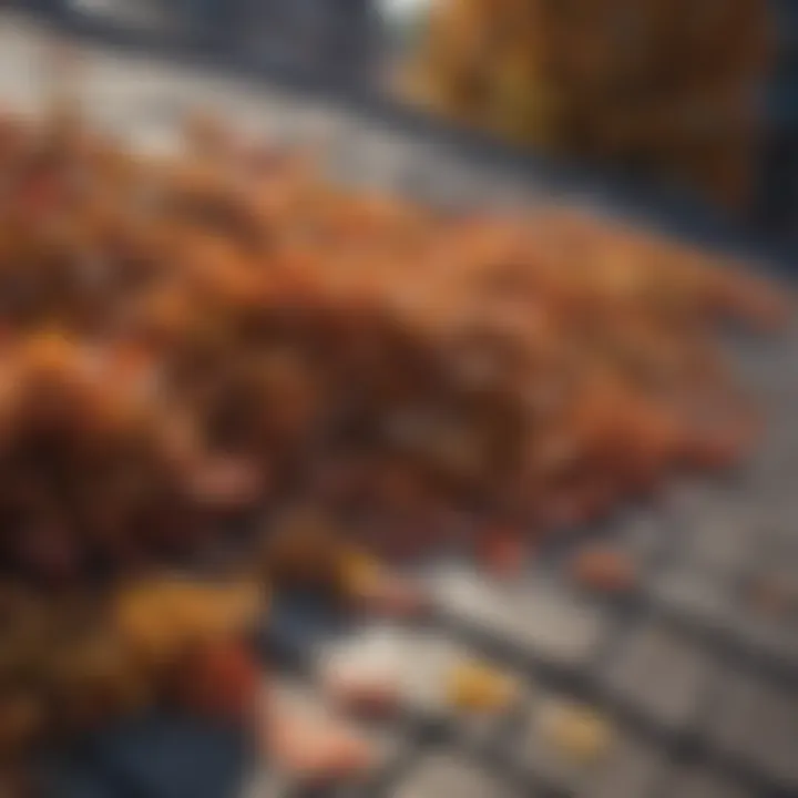 Nature's Collection: Debris Buildup on the Roof Roof Debris Buildup