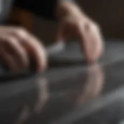 Crystal Clear Gorilla Tape applied on a surface showcasing its transparency