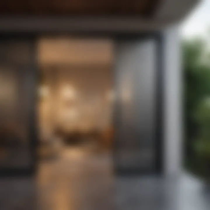 Customizable stainless steel screen for outdoor space