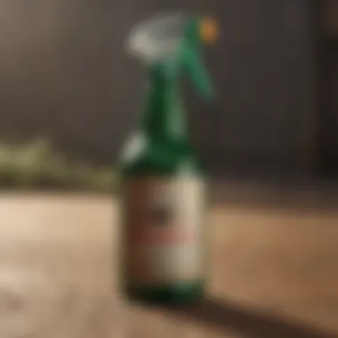 Application Bottle Close-up of Cutter Insect Yard Spray bottle for application