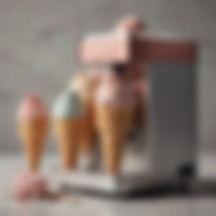 Variety of ice cream flavors made with Dash ice cream maker