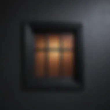 Modern minimalist decorative window well cover in sleek black finish