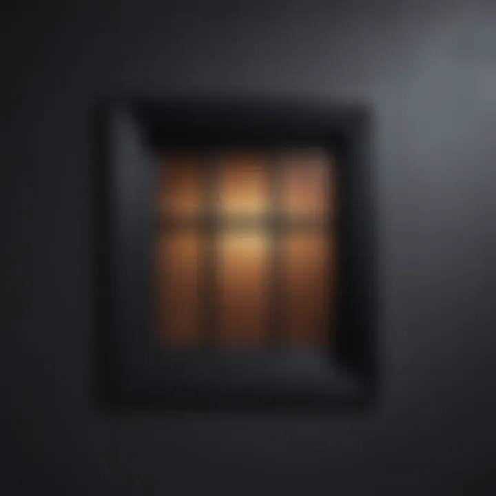 Modern minimalist decorative window well cover in sleek black finish