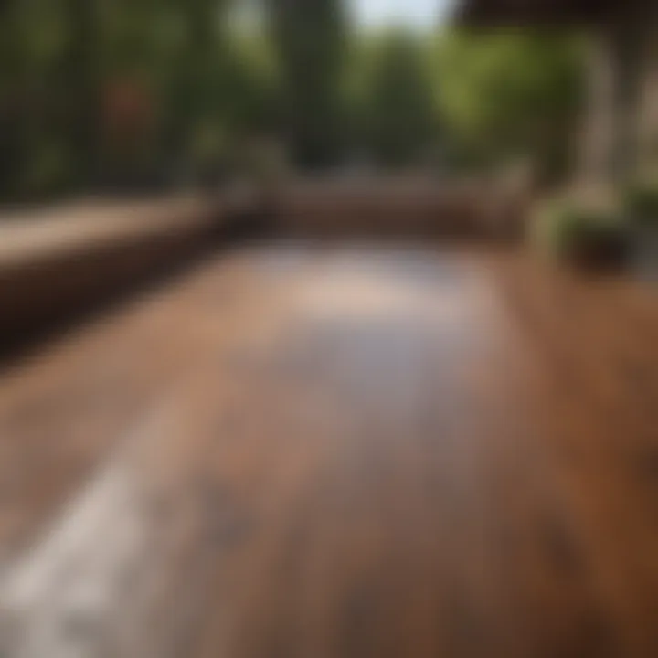 Finished deck with Defy Extreme Deck Stain