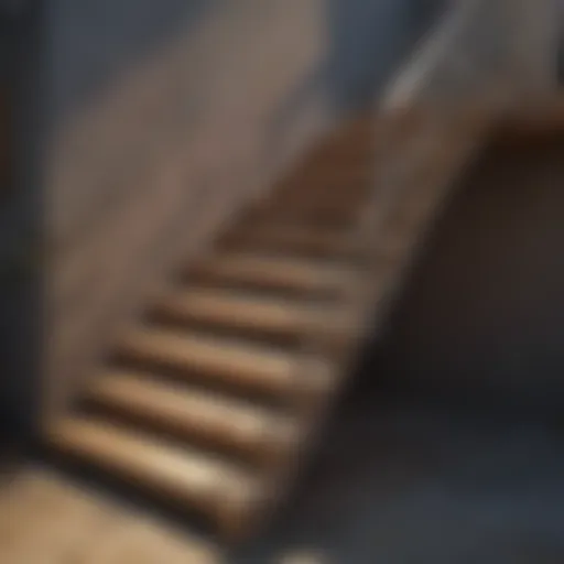 Detailed Illustration of Deck Stair Stringer Blueprint