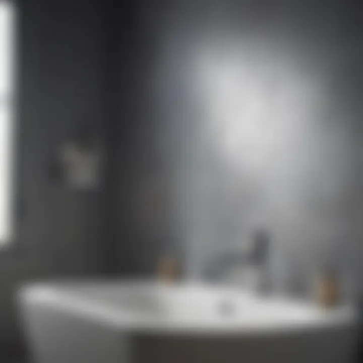 Diagram showcasing the effects of moisture on air quality in bathrooms