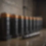 Illustration showing different types of batteries suitable for sump pumps