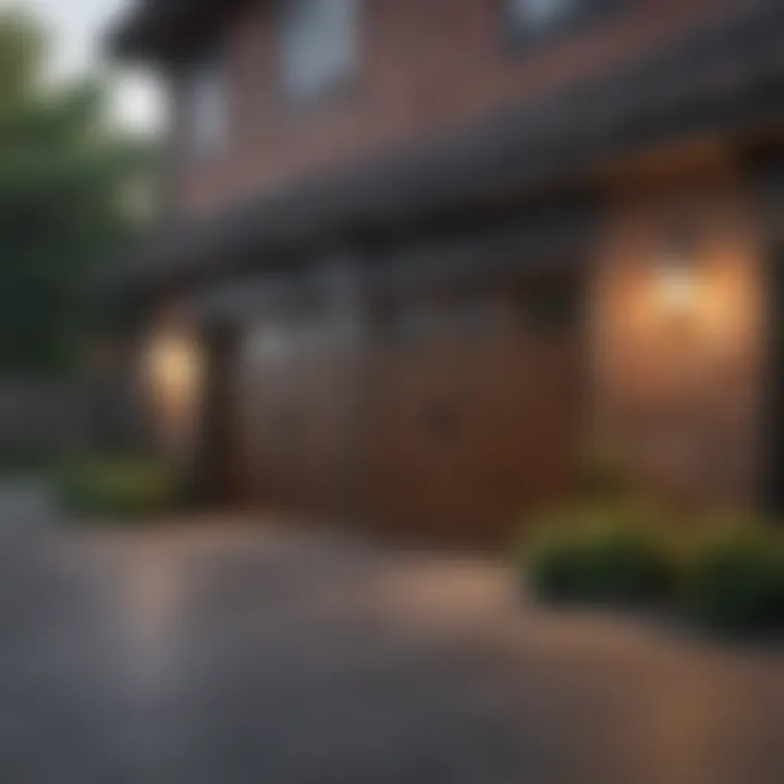 Stylish garage door designs enhancing home aesthetics.