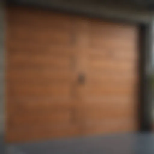 Variety of garage door materials including wood, steel, and fiberglass.