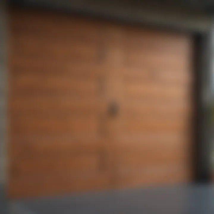 Variety of garage door materials including wood, steel, and fiberglass.