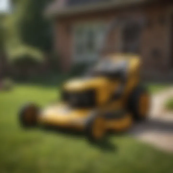 DEWALT Battery-Powered Lawn Mower Adjustable Height