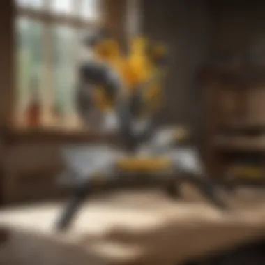 Stability and Compatibility of DeWalt Mitre Saw Stand DeWalt mitre saw stand showcasing stability