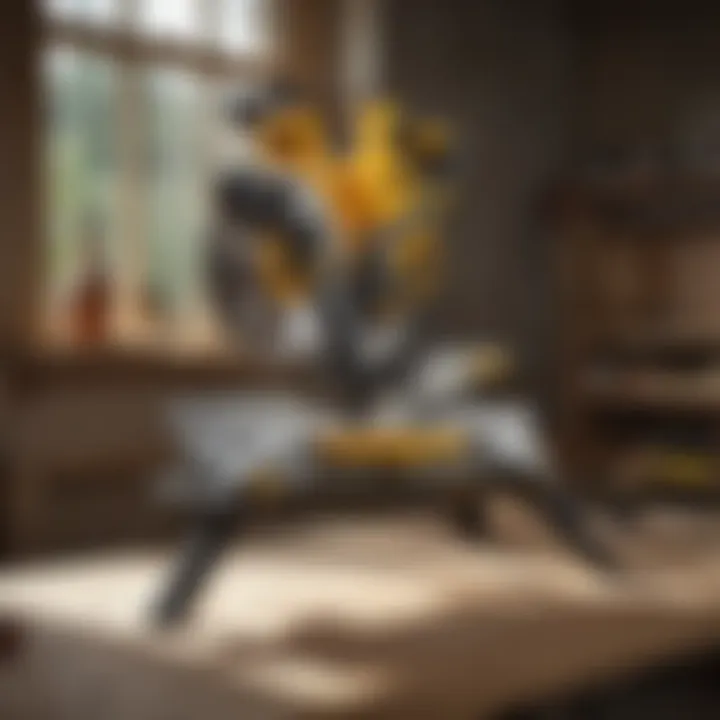 Stability and Compatibility of DeWalt Mitre Saw Stand DeWalt mitre saw stand showcasing stability