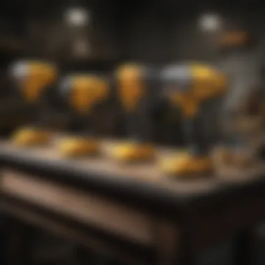 Comparison chart of DeWalt tables and competitor brands.