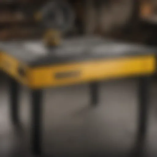 A high-quality DeWalt table showcasing its robust design.