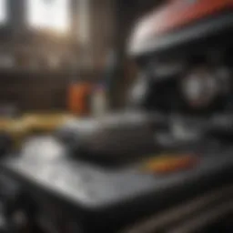 Illustration of diagnostic tools for J&J lawn mower repair