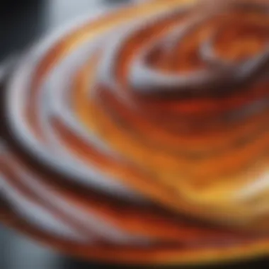 Mesmerizing Epoxy Swirls Artistic epoxy resin swirling design