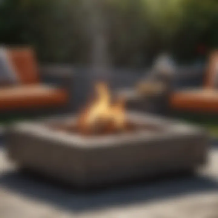 Adding finishing touches to DIY fire pit