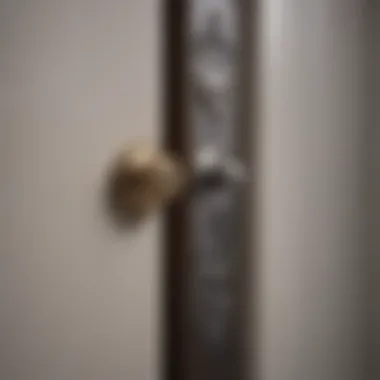 Detailed illustration of Kwikset door knob parts