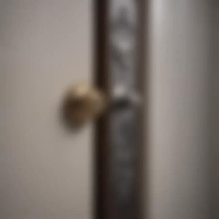 Detailed illustration of Kwikset door knob parts