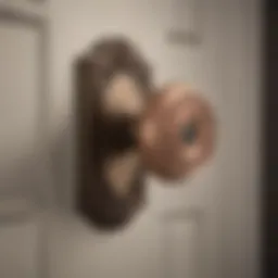 A collection of various door knob rose plates showcasing different historical designs