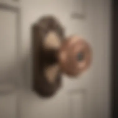 A collection of various door knob rose plates showcasing different historical designs