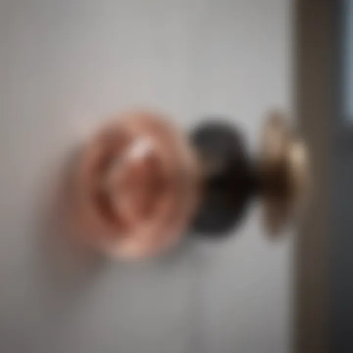 Modern door knob rose plates integrated with smart technology