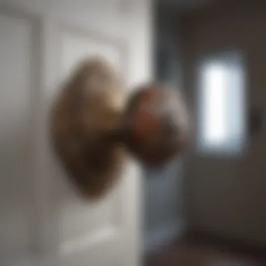 Variety of Decorative Door Knobs A colorful array of door knobs made from various materials and styles