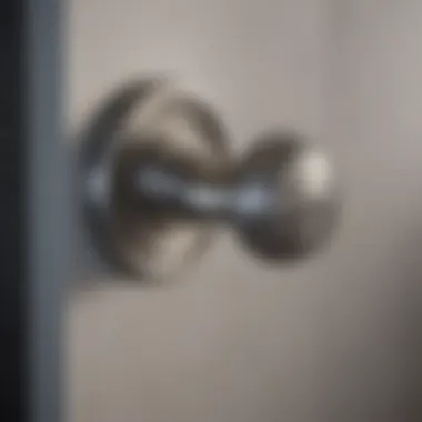 Modern Stainless Steel Door Handle A modern stainless steel door handle emphasizing minimalistic design