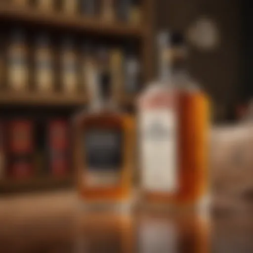A bottle of Duke Cannon Bourbon Cologne elegantly displayed.