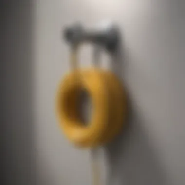 Durable Metal Wall Mounted Hose Holder with Water Hose