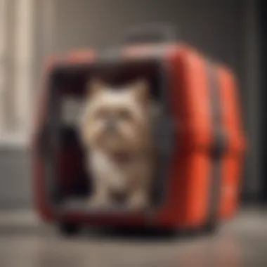 Durable 28-Inch Pet Carrier with Secure Locking Mechanism