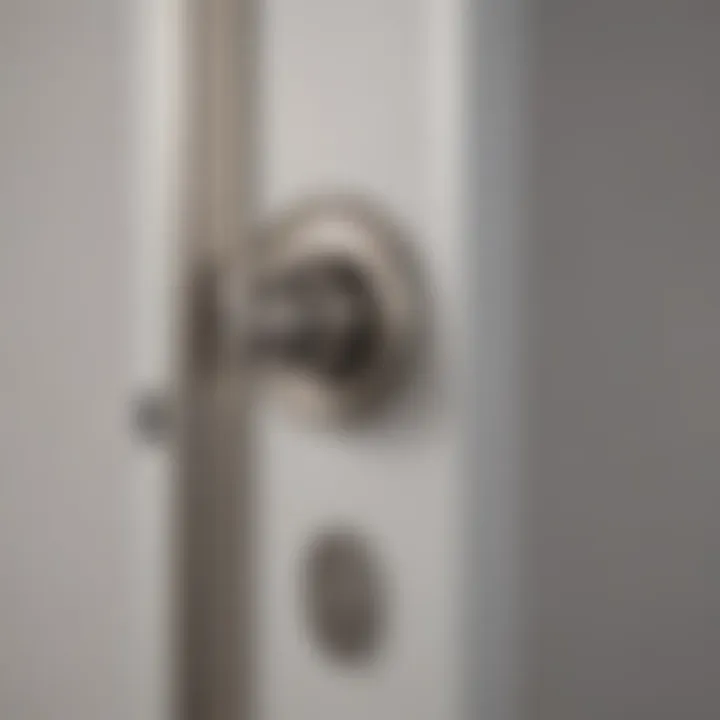 Effortless Installation of Brushed Nickel Pocket Door Lock