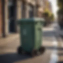 Eco-Friendly Recycling Bin with Lid and Wheels