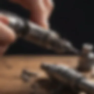 Removing a Broken Screw with Pliers Illustration of a method to remove a broken screw with pliers