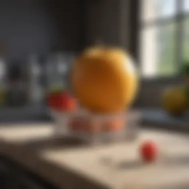 Attractants for Fruit Flies Natural fruits and vegetables in a kitchen setting