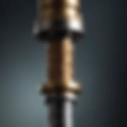 A close-up of a stripped screw with damaged head