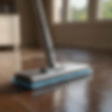 Elegant cleaning tool in action